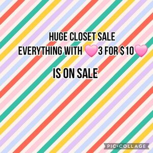 HUGE CLOSET SALE